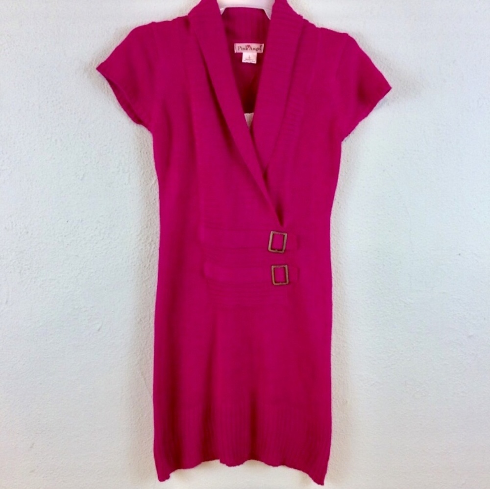 NWOT Pink Angel Girls Sweater Dress